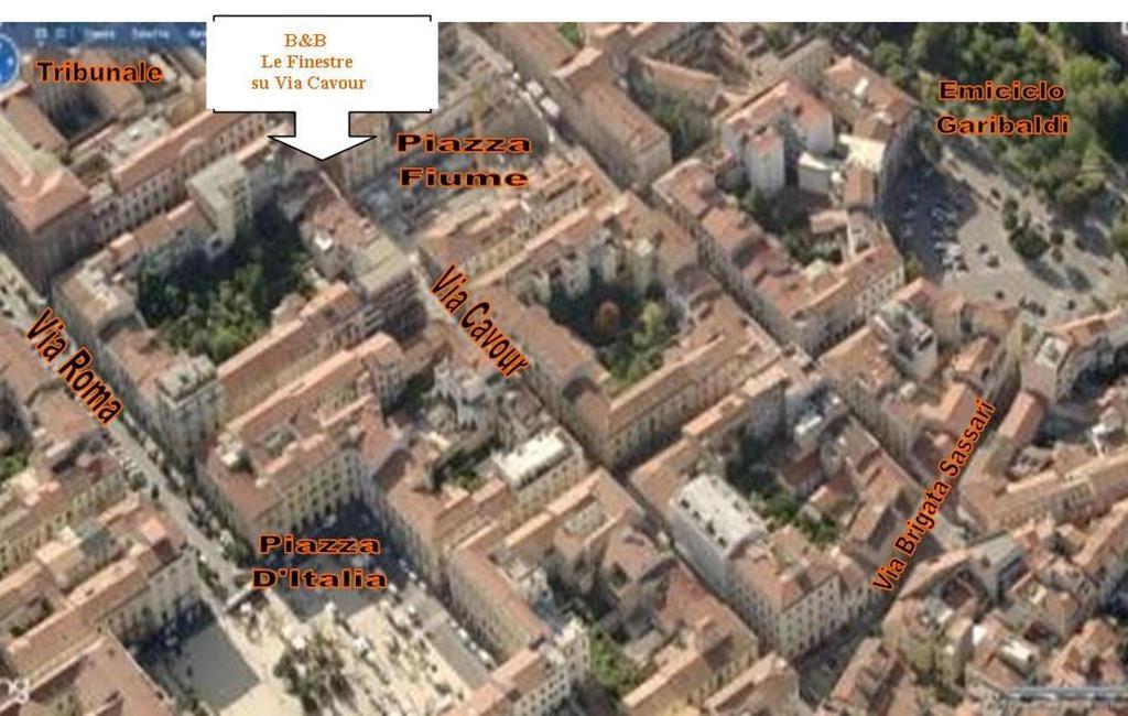 B&B Le Finestre Su Via Cavour Sassari Eksteriør bilde
